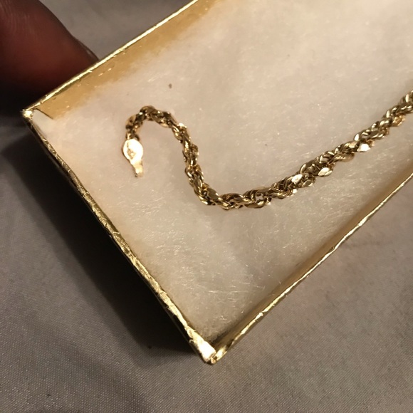 10k gold rope bracelet - Picture 3 of 3